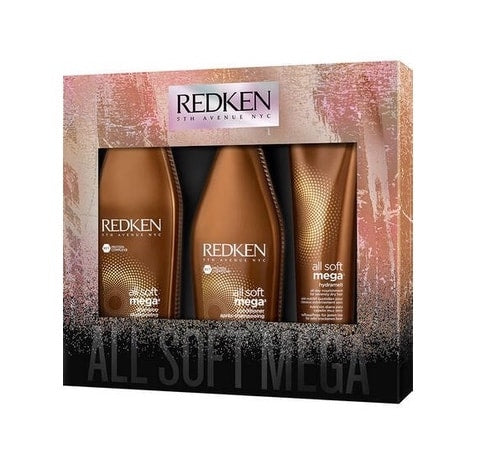 Redken All Soft Mega Shampoo Conditioner Hydramelt Trio Womens Redken KIT